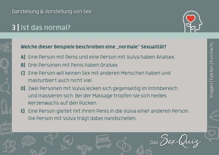 Produktbild: Das Sex-Quiz f&uuml;r Schule und Jugendarbeit