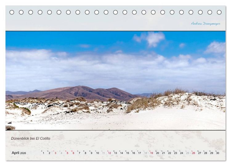 Produktbild: FUERTEVENTURA-PANORAMA (Tischkalender 2026 DIN A5 quer), CALVENDO Monatskalender
