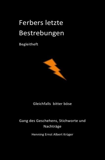 Produktbild: Ferbers letzte Bestrebungen; Begleitheft