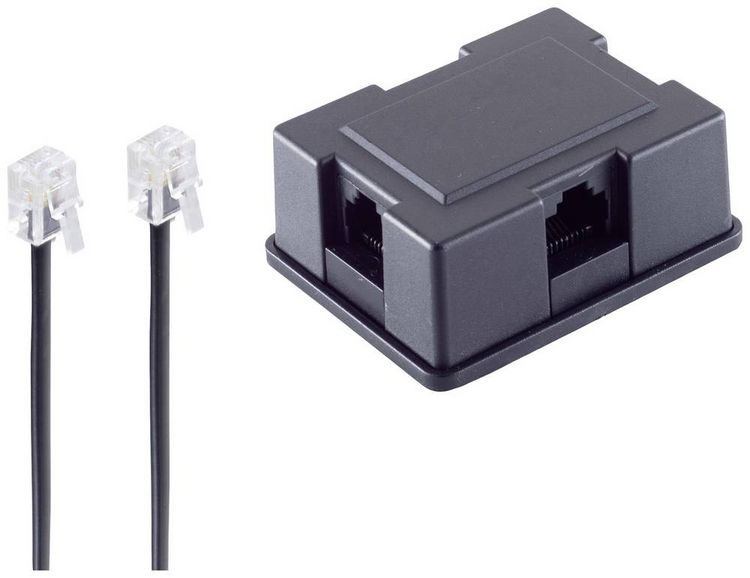 Produktbild: Shiverpeaks ISDN Adapter [1x RJ45-Buchse 8p4c - 6x RJ45-Buchse 8p4c] 3m Schwarz