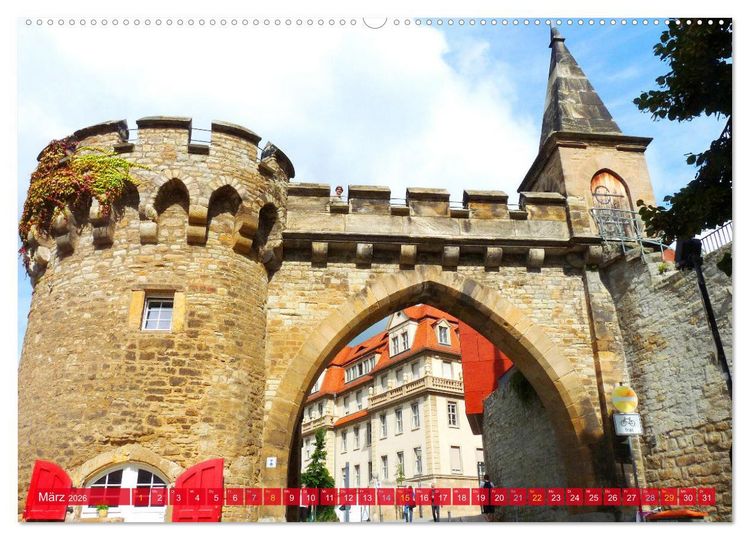 Produktbild: Merseburg - Im historischen Zentrum (hochwertiger Premium Wandkalender 2026 DIN A2 quer), Kunstdruck in Hochglanz