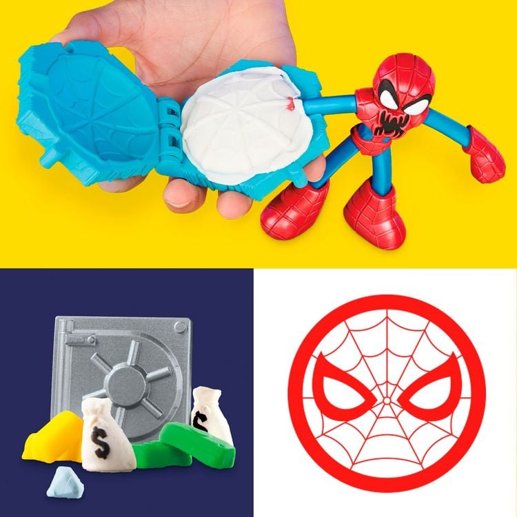 Produktbild: Hasbro F98275L0 - Play-Doh Marvel Spider-Man Netz-Action Knetset