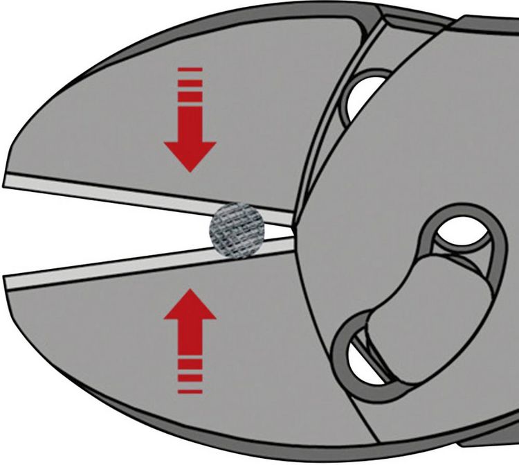 Produktbild: Knipex TwinForce 73 71 180 Werkstatt Kraft-Seitenschneider mit Facette 180mm