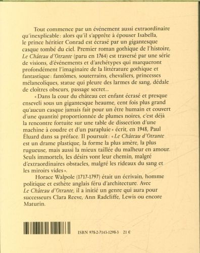 Produktbild: Le ch&acirc;teau d'Otrante
