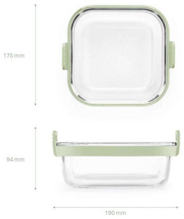 Produktbild: L&eacute;ku&eacute; 890321 890321 Backform Quadratisch Glas