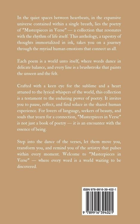 Produktbild: Masterpieces in Verse
