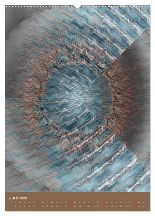 Produktbild: Digitale Kunst - rund und bunt (Wandkalender 2026 DIN A2 hoch), CALVENDO Monatskalender