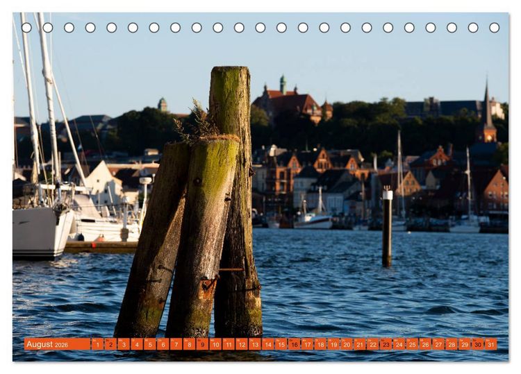 Produktbild: Ostseereise - Flensburg (Tischkalender 2026 DIN A5 quer), CALVENDO Monatskalender