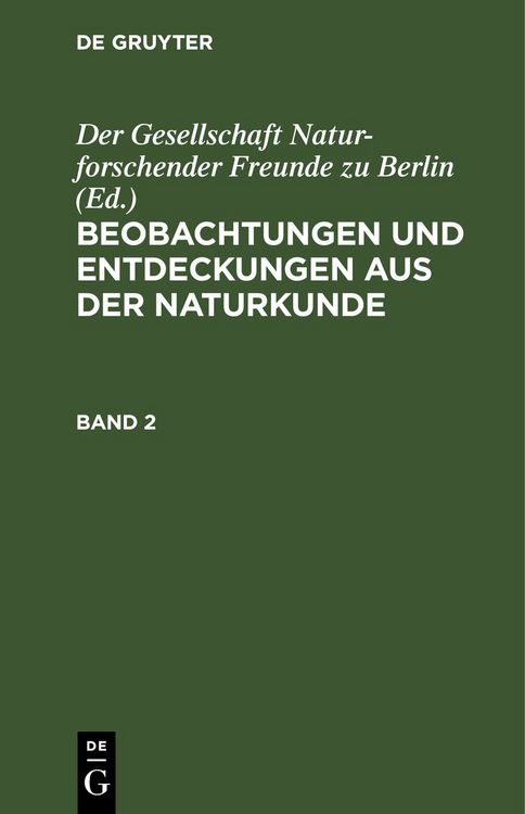 Produktbild: Beobachtungen und Entdeckungen aus der Naturkunde. Band 2