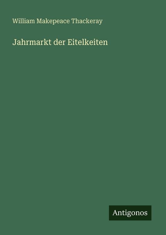 Produktbild: Jahrmarkt der Eitelkeiten