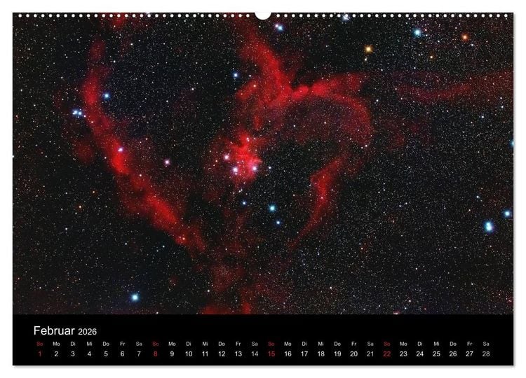 Produktbild: Atemberaubender Weltraum (Wandkalender 2026 DIN A2 quer), CALVENDO Monatskalender