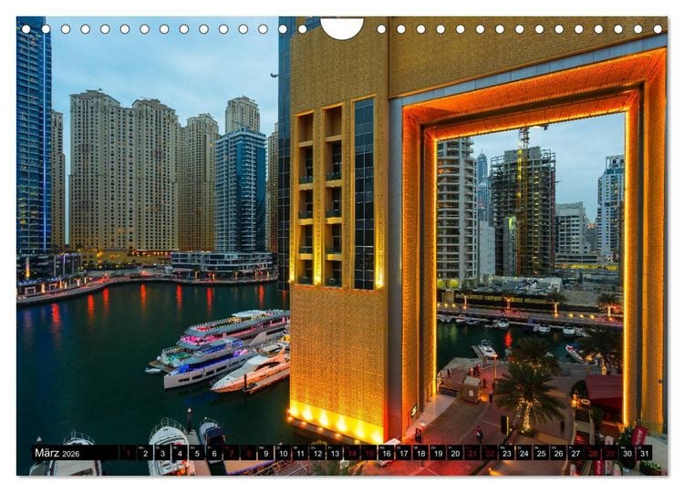 Produktbild: Dubai W&uuml;stenstadt (Wandkalender 2026 DIN A4 quer), CALVENDO Monatskalender