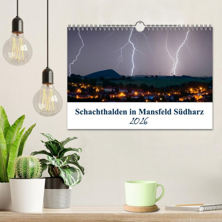 Produktbild: Schachtanlagen in Mansfeld S&uuml;dharz (Wandkalender 2026 DIN A4 quer), CALVENDO Monatskalender