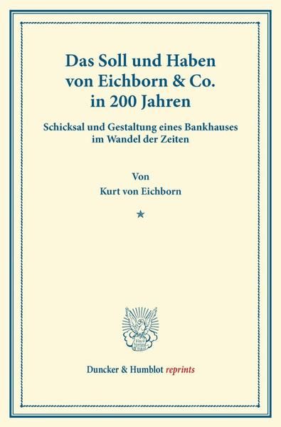 Produktbild: Das Soll und Haben von Eichborn & Co. in 200 Jahren.