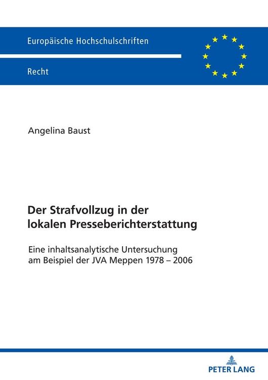 Produktbild: Der Strafvollzug in der lokalen Presseberichterstattung