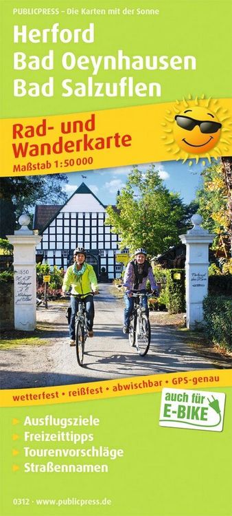 Produktbild: Publicpress Rad- und Wanderkarte Herford, Bad Oeynhausen, Bad Salzuflen 1:50.000