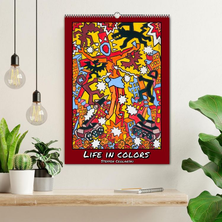 Produktbild: Life in Colors (Wandkalender 2026 DIN A2 hoch), CALVENDO Monatskalender