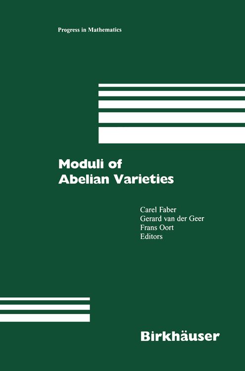 Produktbild: Moduli of Abelian Varieties