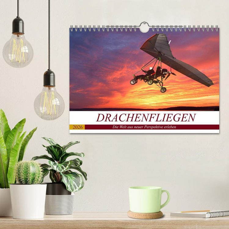 Produktbild: Drachenfliegen - Die Welt aus neuer Perspektive erleben (Wandkalender 2026 DIN A4 quer), CALVENDO Monatskalender