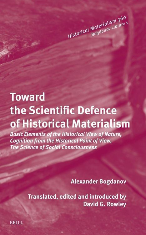 Produktbild: Toward the Scientific Defence of Historical Materialism