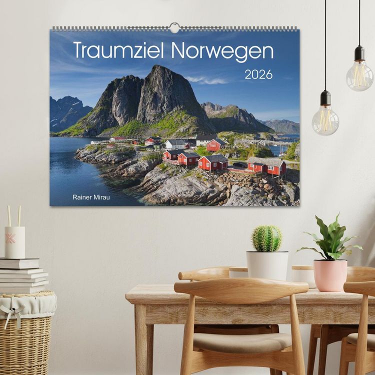Produktbild: Traumziel Norwegen 2026 (Wandkalender 2026 DIN A2 quer), CALVENDO Monatskalender
