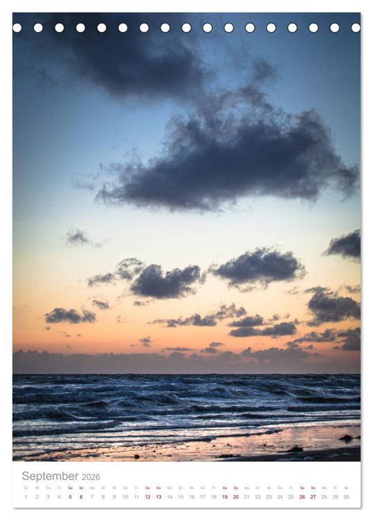 Produktbild: Amrum - Das Gesicht der Nordsee (Tischkalender 2026 DIN A5 hoch), CALVENDO Monatskalender