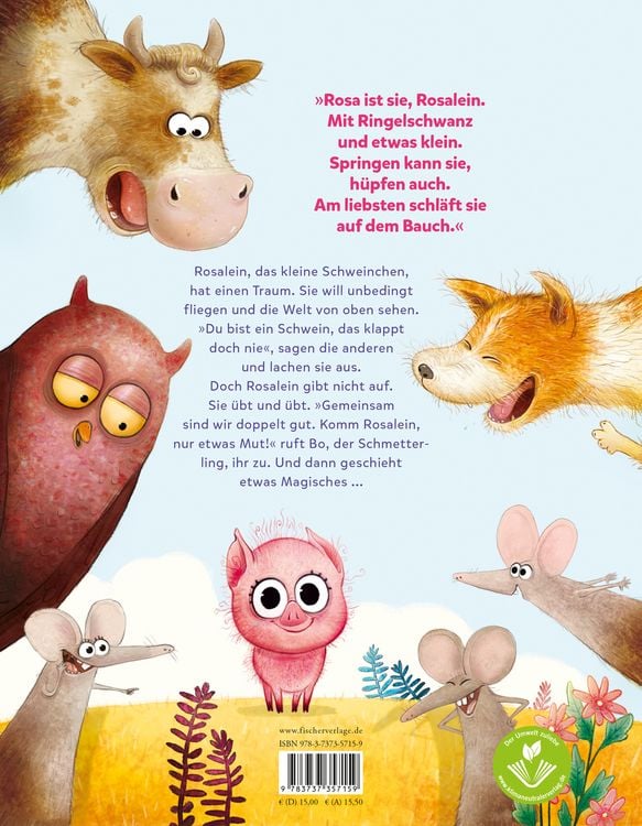 Produktbild: Rosalein Schmetterschwein will fliegen