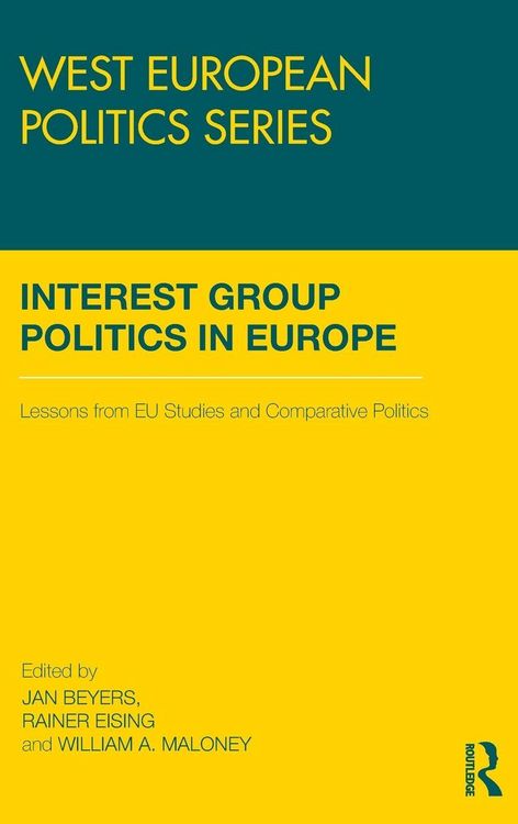 Produktbild: Interest Group Politics in Europe