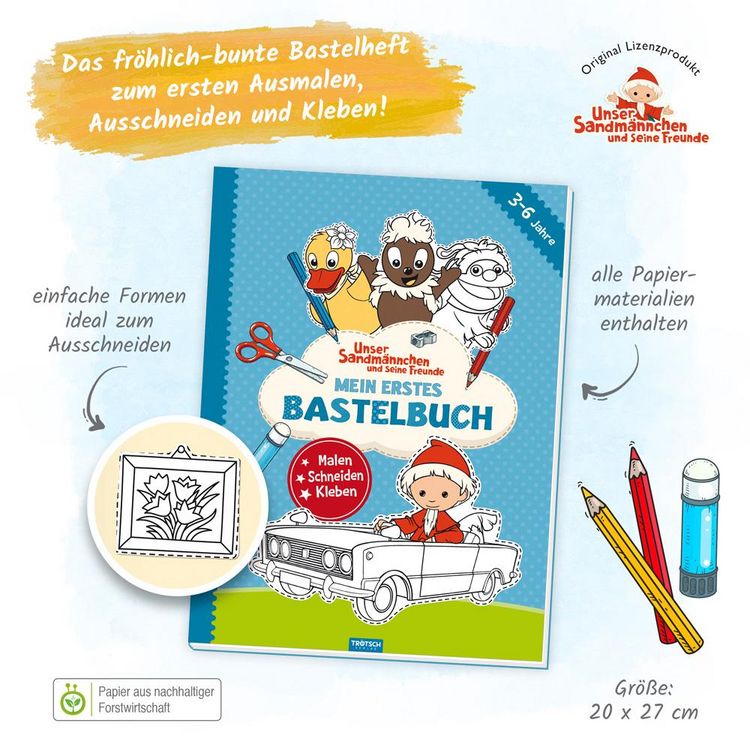 Produktbild: Tr&ouml;tsch Unser Sandm&auml;nnchen Mein erstes Bastelbuch
