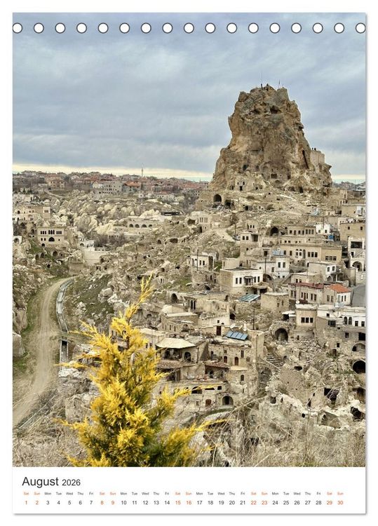 Produktbild: Cappadocia: Caves - Valleys - Balloons (Desk Calendar 2026 DIN A5 portrait), CALVENDO 12 Month DeskCalendar