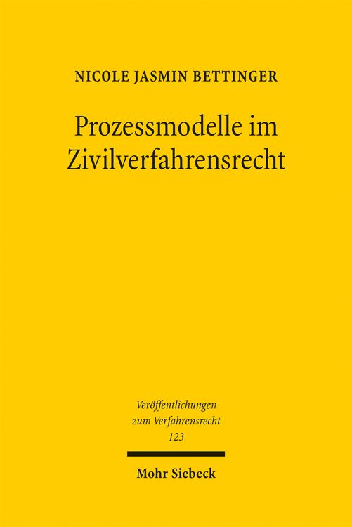 Produktbild: Prozessmodelle im Zivilverfahrensrecht