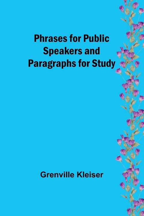 Produktbild: Phrases for Public Speakers and Paragraphs for Study
