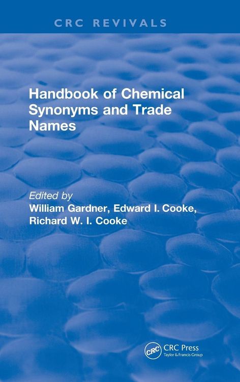 Produktbild: Handbook of Chemical Synonyms and Trade Names