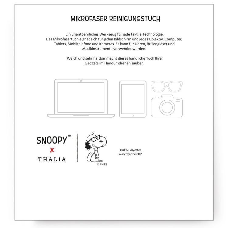 Produktbild: Snoopy Microfasertuch 'Read And Feed'