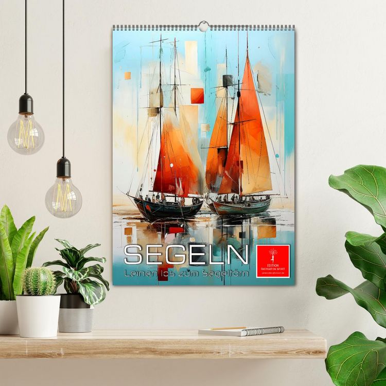 Produktbild: Segeln - Leinen los zum Segelt&ouml;rn (Wandkalender 2026 DIN A2 hoch), CALVENDO Monatskalender