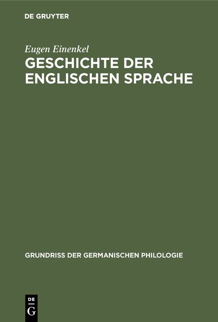 Produktbild: Geschichte der Englischen Sprache