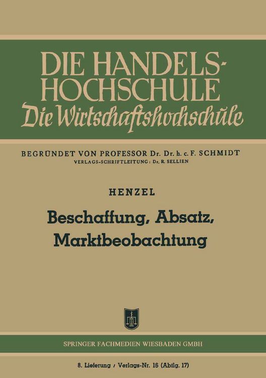 Produktbild: Beschaffung, Absatz, Marktbeobachtung