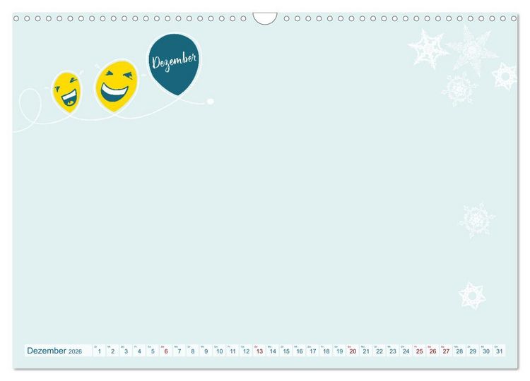 Produktbild: 12 x WITZE-Spa&szlig; - Bastelkalender (Wandkalender 2026 DIN A3 quer), CALVENDO Monatskalender