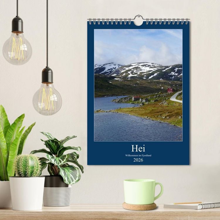 Produktbild: Hei - Willkommen im Fjordland (Wandkalender 2026 DIN A4 hoch), CALVENDO Monatskalender