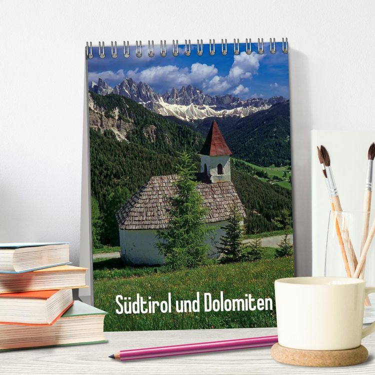 Produktbild: S&uuml;dtirol und Dolomiten (Tischkalender 2026 DIN A5 hoch), CALVENDO Monatskalender
