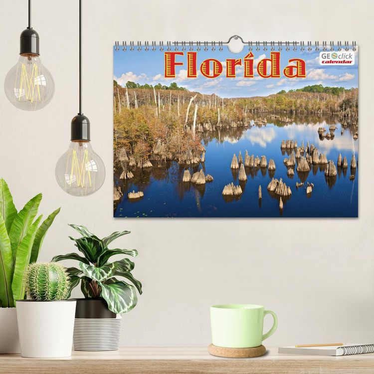 Produktbild: GEOclick calendar: Florida (Wandkalender 2026 DIN A4 quer), CALVENDO Monatskalender