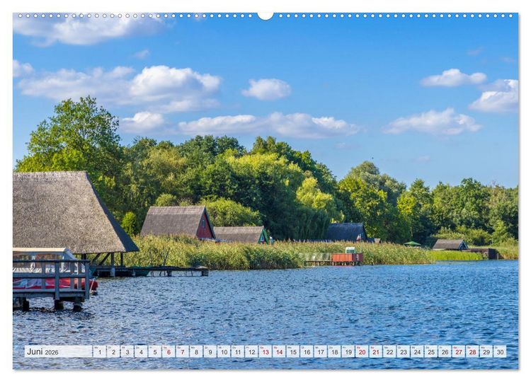 Produktbild: Tour um die gro&szlig;en Seen der Mecklenburgischen Seenplatte (hochwertiger Premium Wandkalender 2026 DIN A2 quer), Kunstdruck in Hochglanz