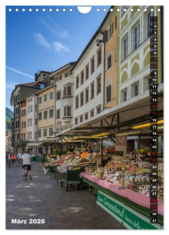 Produktbild: Stadtherz BOZEN (Wandkalender 2026 DIN A4 hoch), CALVENDO Monatskalender