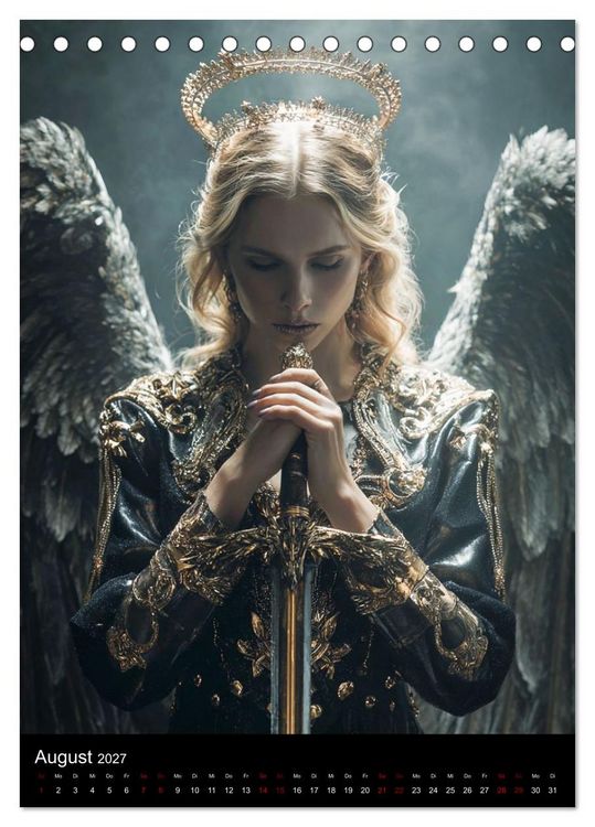 Produktbild: Gothic Angels (Tischkalender 2027 DIN A5 hoch), CALVENDO Monatskalender