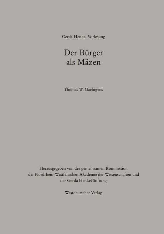 Produktbild: Der B&uuml;rger als M&auml;zen