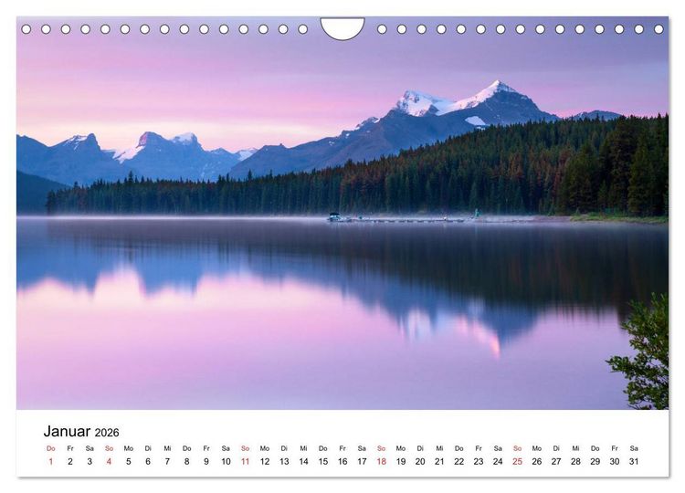 Produktbild: Fernweh Kanada - Naturerlebnis Rocky Mountains (Wandkalender 2026 DIN A4 quer), CALVENDO Monatskalender