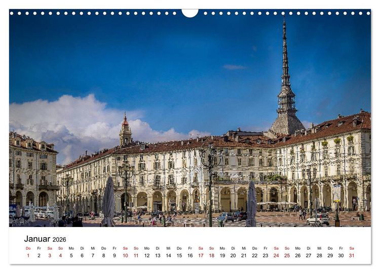 Produktbild: Piemont und Turin (Wandkalender 2026 DIN A3 quer), CALVENDO Monatskalender