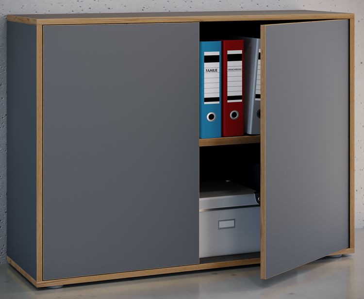 Produktbild: B&uuml;roschrank Aktenschrank Sideboard Salia 2fach