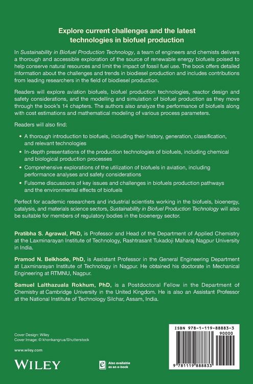Produktbild: Sustainability in Biofuel Production Technology
