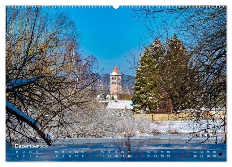 Produktbild: stiftsruine zu bad hersfeld (hochwertiger Premium Wandkalender 2026 DIN A2 quer), Kunstdruck in Hochglanz